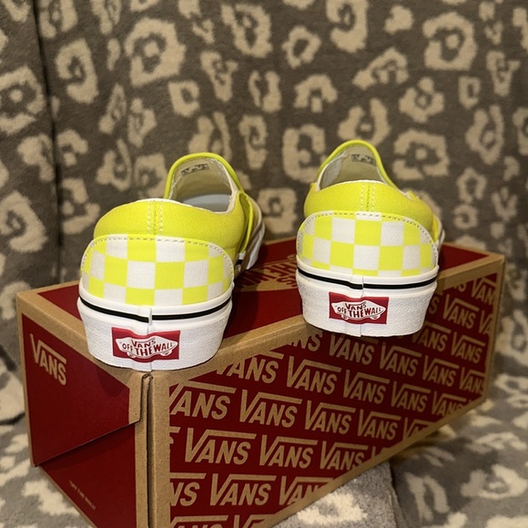 Vans Slip-On Checkerboard Skate Shoe Evening Primrose 😍 New 🆕 & Never Worn 😍 - Picture 6 of 17